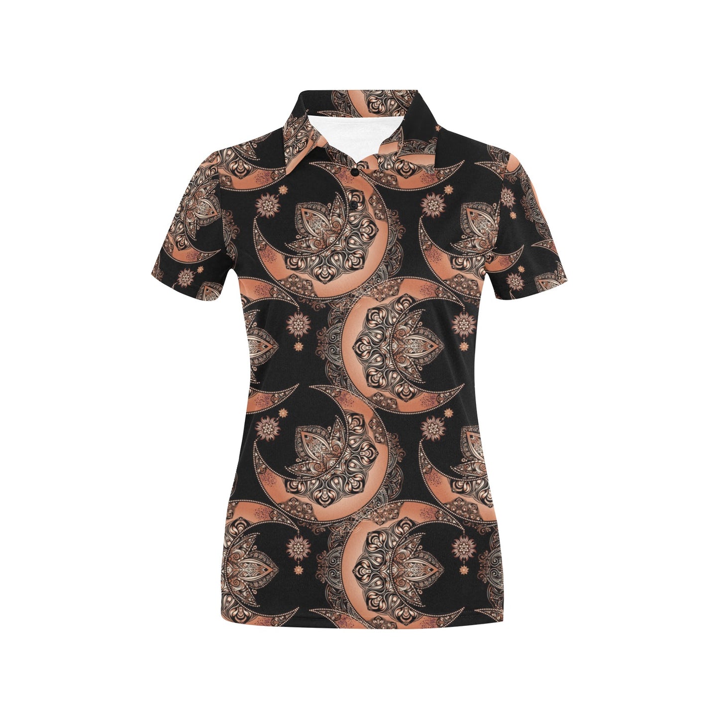 Sun Moon Mandala Women's Polo Shirt
