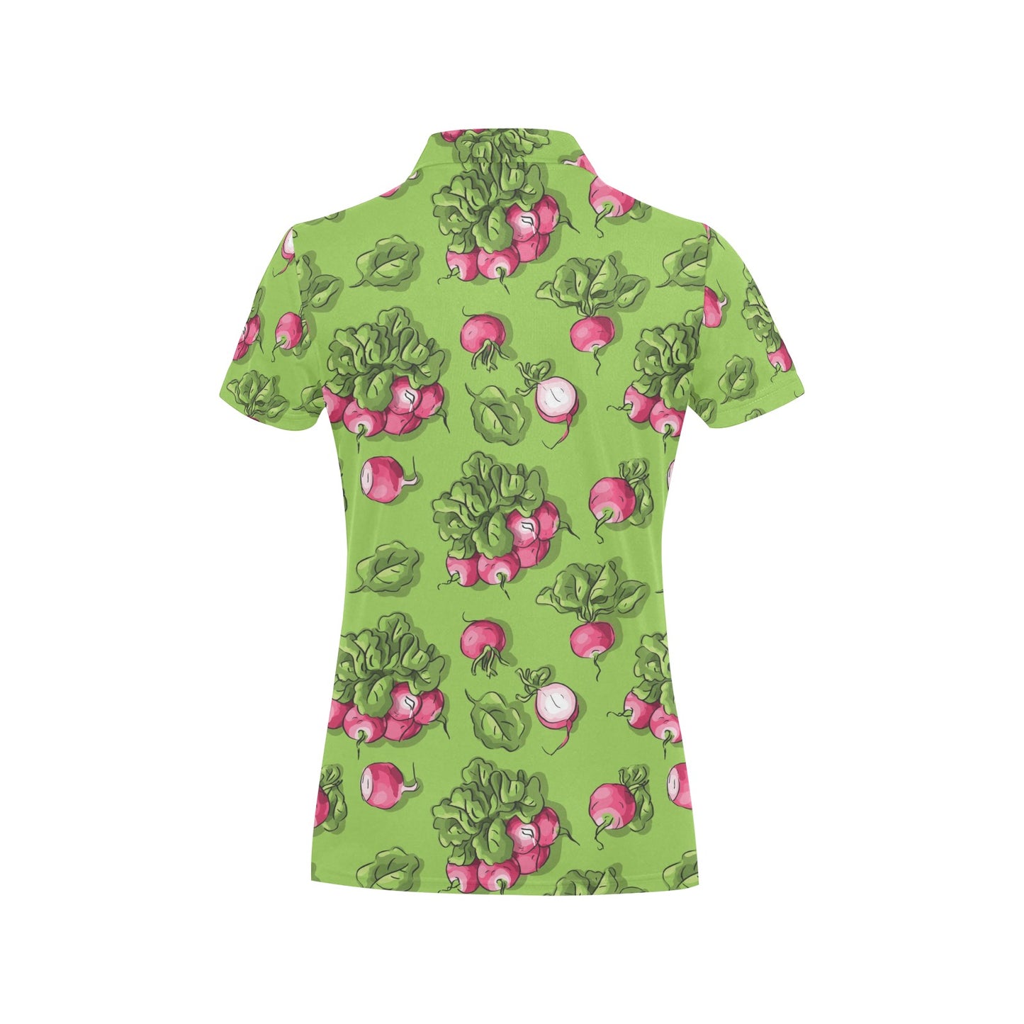 Radish Pattern Print Design A05 Women's Polo Shirt