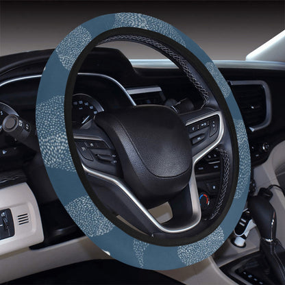 Guinea Fowl Print Design LKS401 Steering Wheel Cover with Elastic Edge