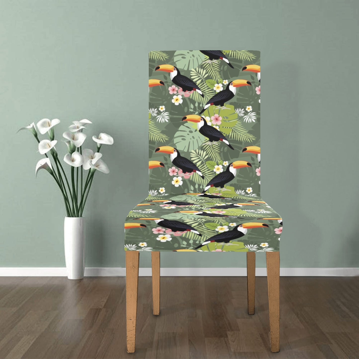 Toucan Print Design LKS304 Dining Chair Slipcover