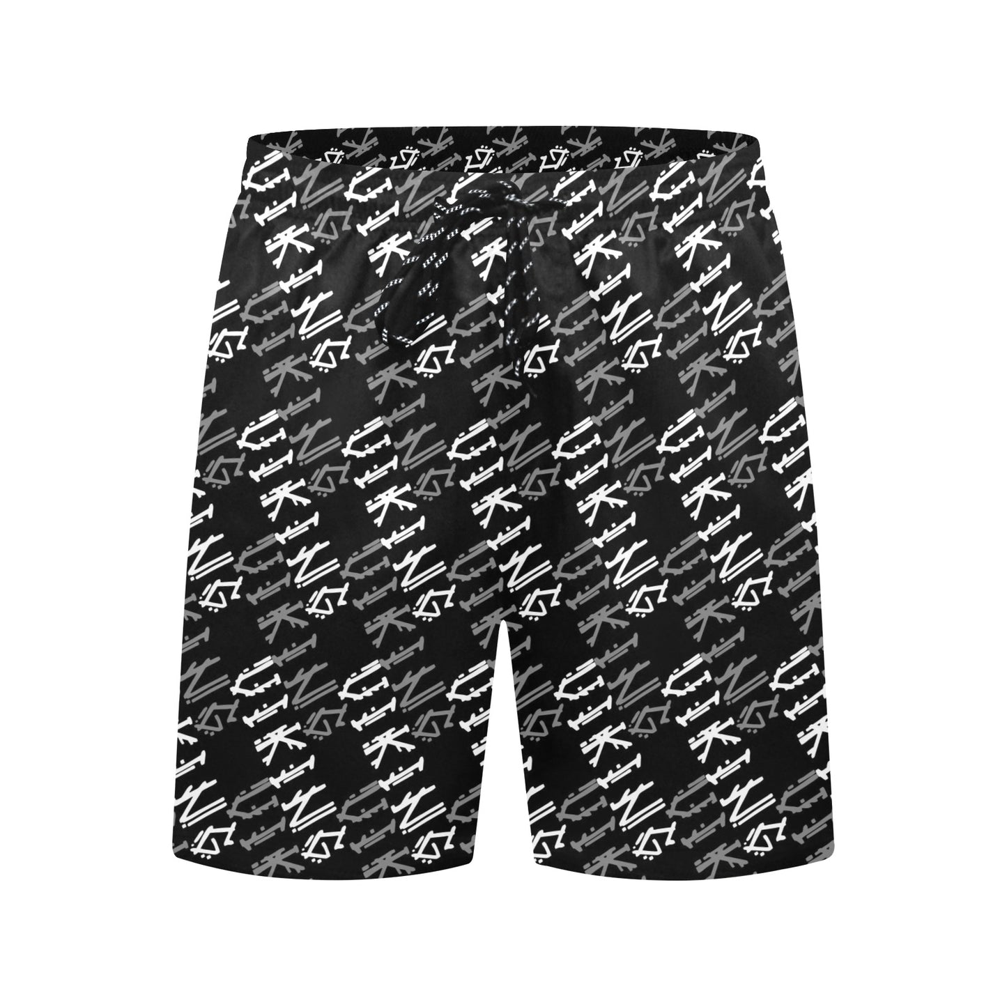 Vikings Print Design LKS306 Men's Swim Trunks Beach Shorts
