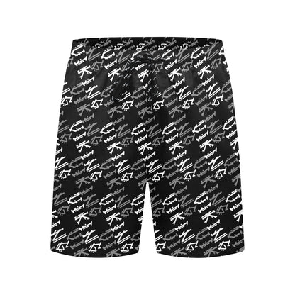 Vikings Print Design LKS306 Men's Swim Trunks Beach Shorts