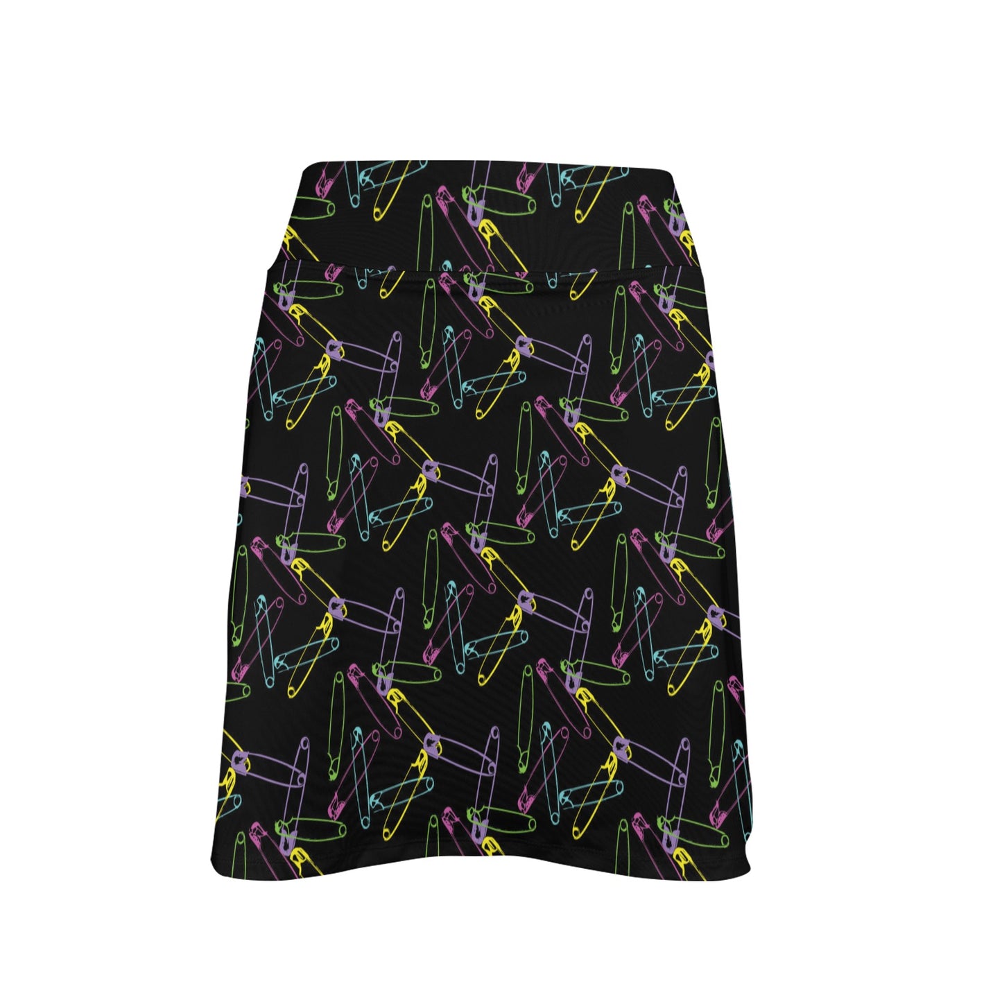 Safety Pin Print Design LKS304 17" Golf & Pickleball Skort with Pockets