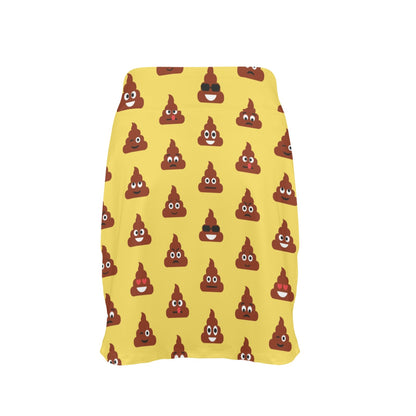 Emoji Poop Print Pattern 17" Golf & Pickleball Skort with Pockets