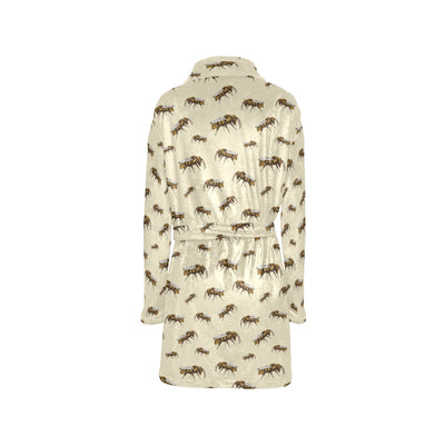 Bee Print Design LKS306 Women's Fleece Robe