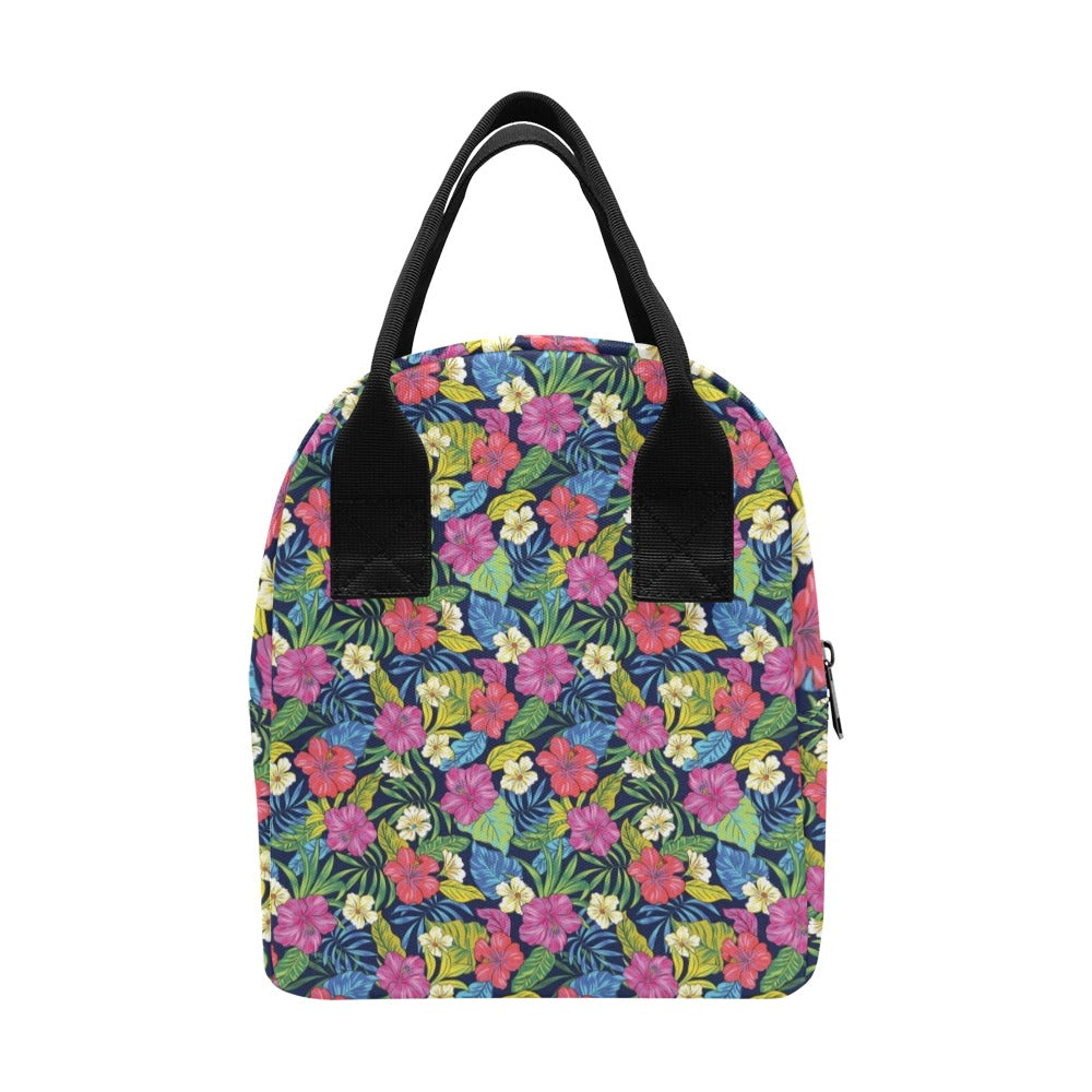 Hibiscus Print Design LKS3010 Insulated Lunch Bag