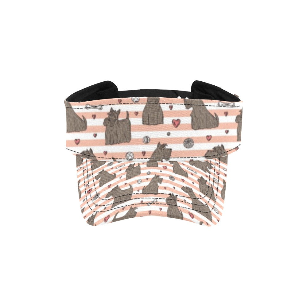 Scottish Terriers Print Design LKS3016 Unisex Sun Visor