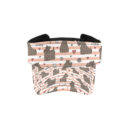 Scottish Terriers Print Design LKS3016 Unisex Sun Visor