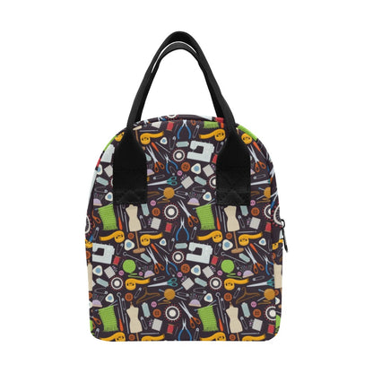 Sewing Equipment Print Design LKS308 Insulated Lunch Bag