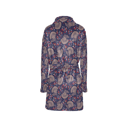 Turkey Print Design LKS401 Women's Fleece Robe