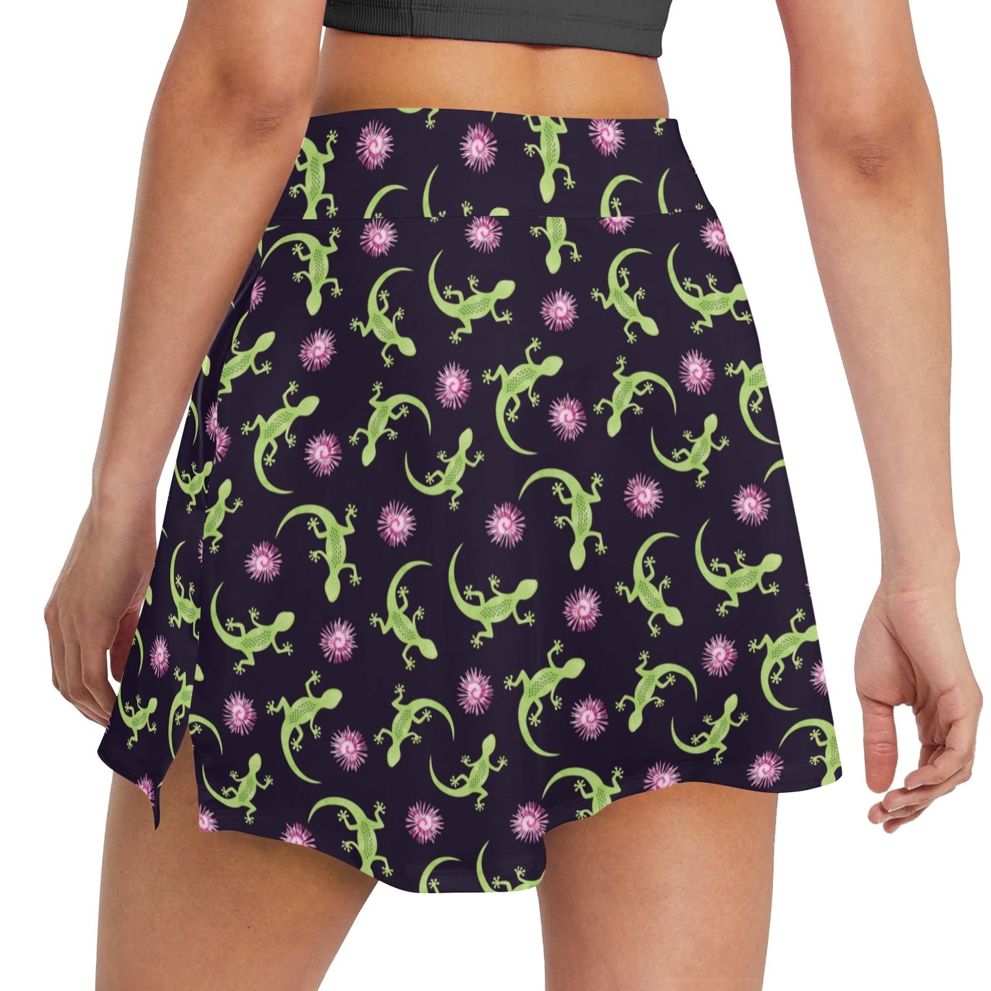 lizard Print Design LKS402 17" Golf & Pickleball Skort with Pockets