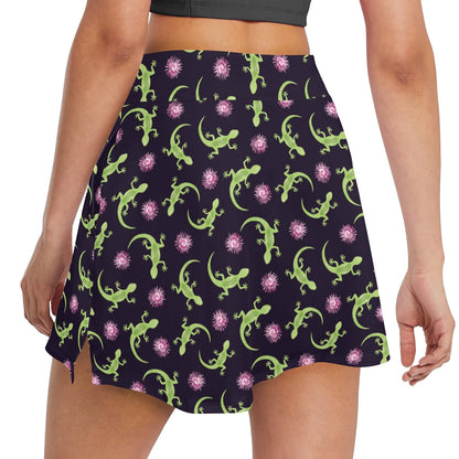 lizard Print Design LKS402 17" Golf & Pickleball Skort with Pockets