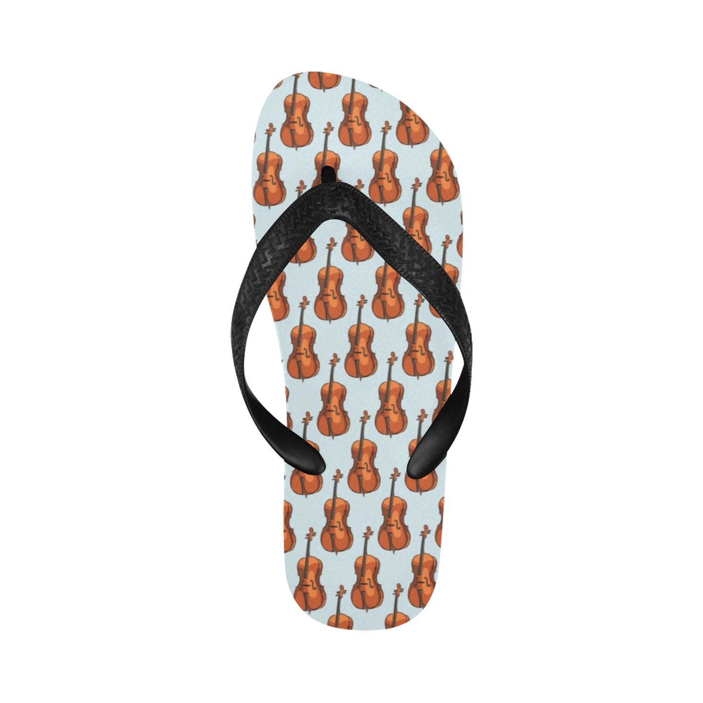 Violin Print Design LKS406 Flip Flops