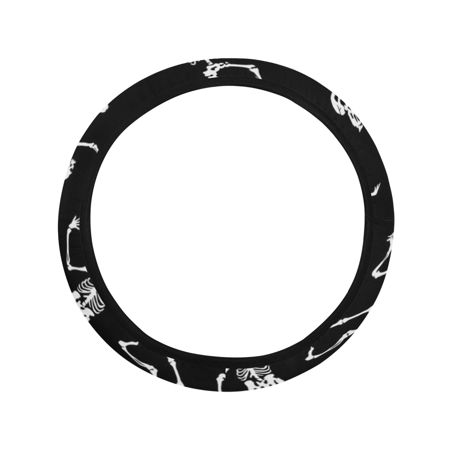 Skeleton Print Design LKS305 Steering Wheel Cover with Elastic Edge