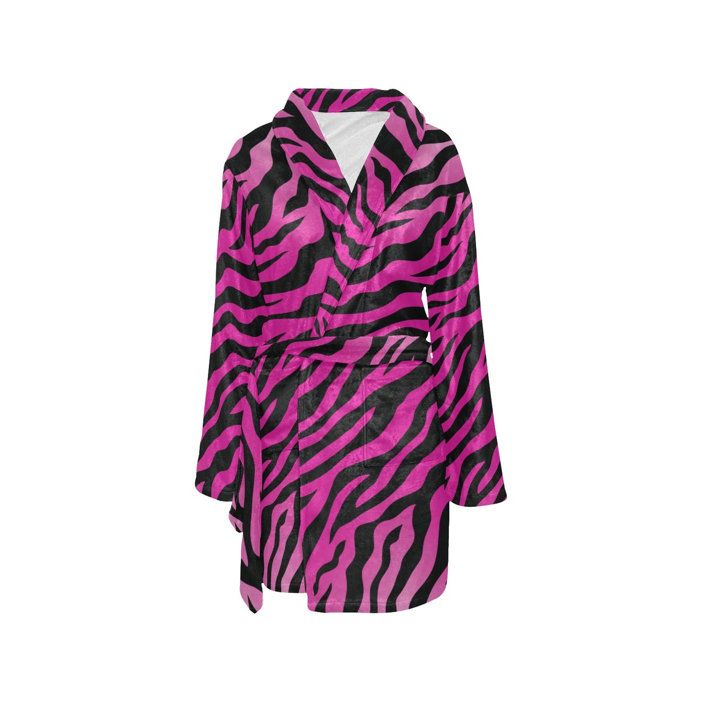 Pink Zebra Women's Fleece Robe