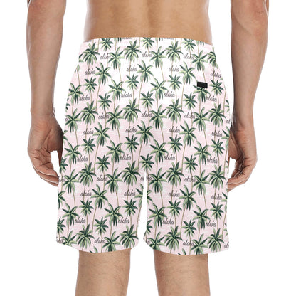 Aloha Beach Pattern Design Themed Print Men's Swim Trunks Beach Shorts