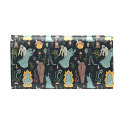 Creepy Print Design LKS303 Women's Trifold Wallet