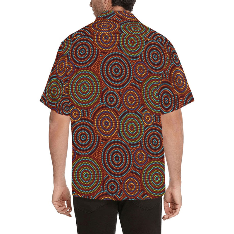 Aboriginal Print Design LKS403 Men's Men's Hawaiian Shirt