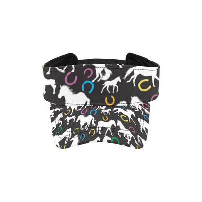 Horse Hoof Colorful Print Design LKS301 Unisex Sun Visor