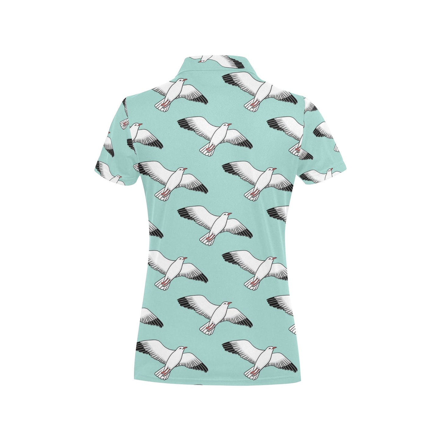 Pigeon Pattern Print Design 02 Women's Polo Shirt