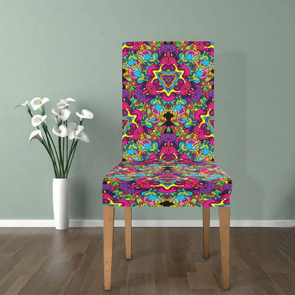 Trippy Print Design LKS303 Dining Chair Slipcover