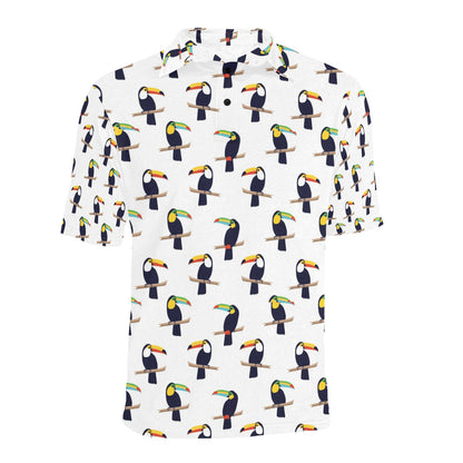 Toucan Print Design LKS305 Men Polo Shirt