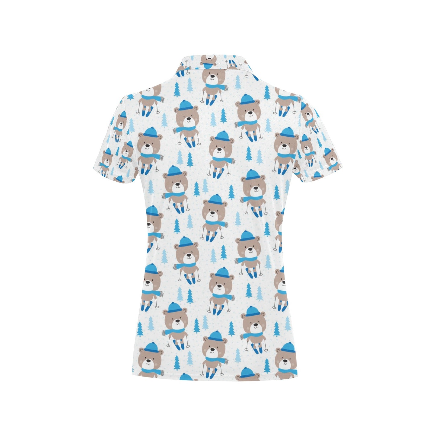 Ski Print Design LKS306 Women's Polo Shirt