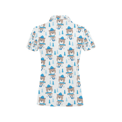 Ski Print Design LKS306 Women's Polo Shirt