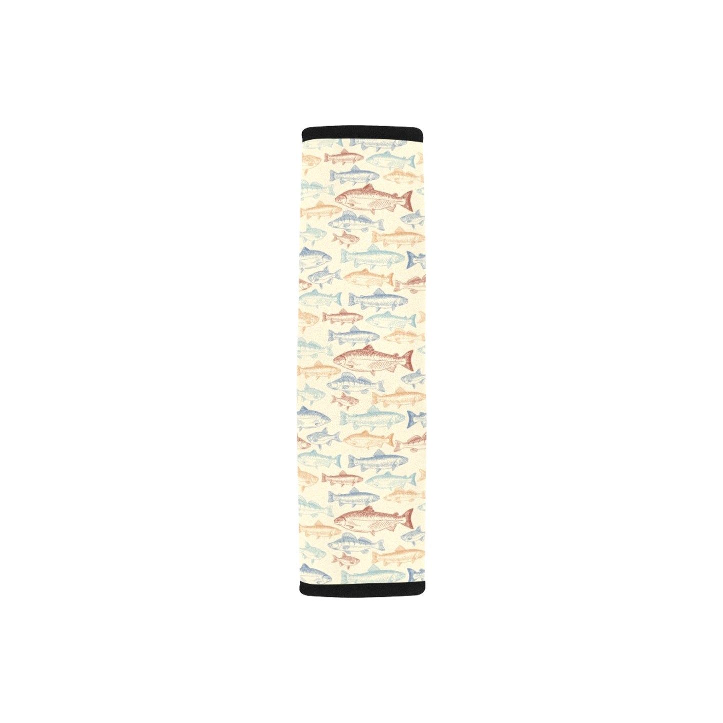Salmon Fish Print Design LKS302 Car Seat Belt Cover