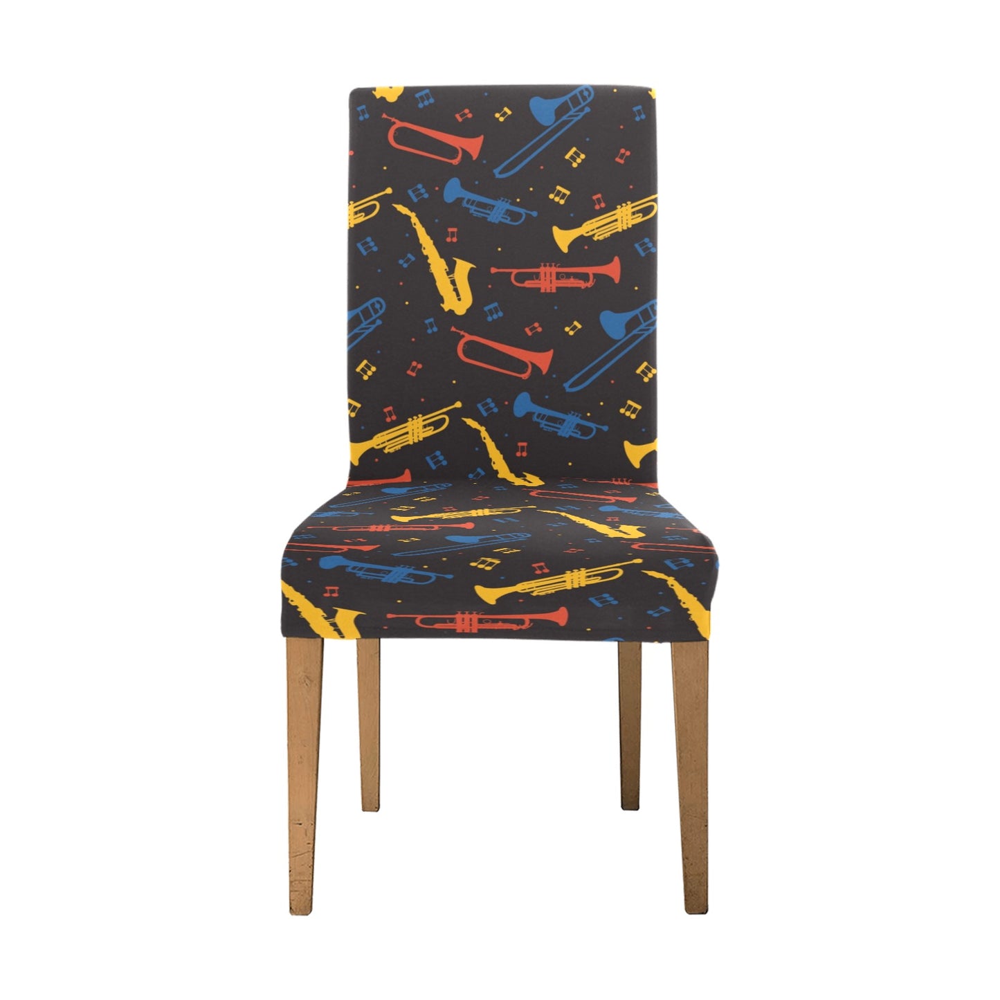 Saxophone Print Design LKS407 Dining Chair Slipcover