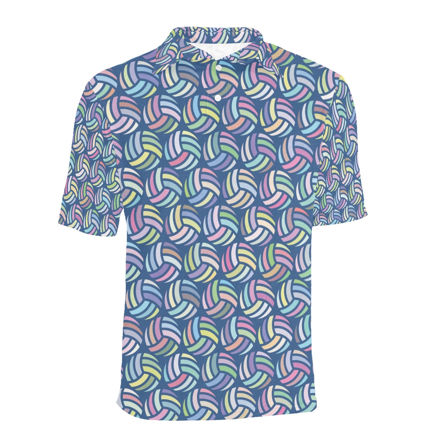 Volleyball Print Design LKS301 Men Polo Shirt