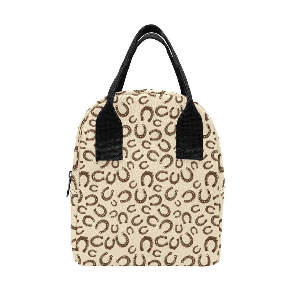 Horseshoe Print Design LKS302 Insulated Lunch Bag