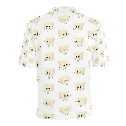 Tofu Print Design LKS301 Men Polo Shirt
