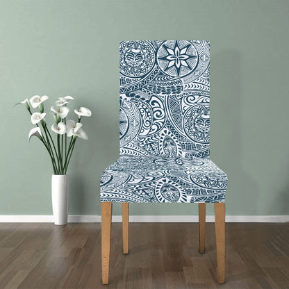 Samoan Pattern Print Design LKS306 Dining Chair Slipcover