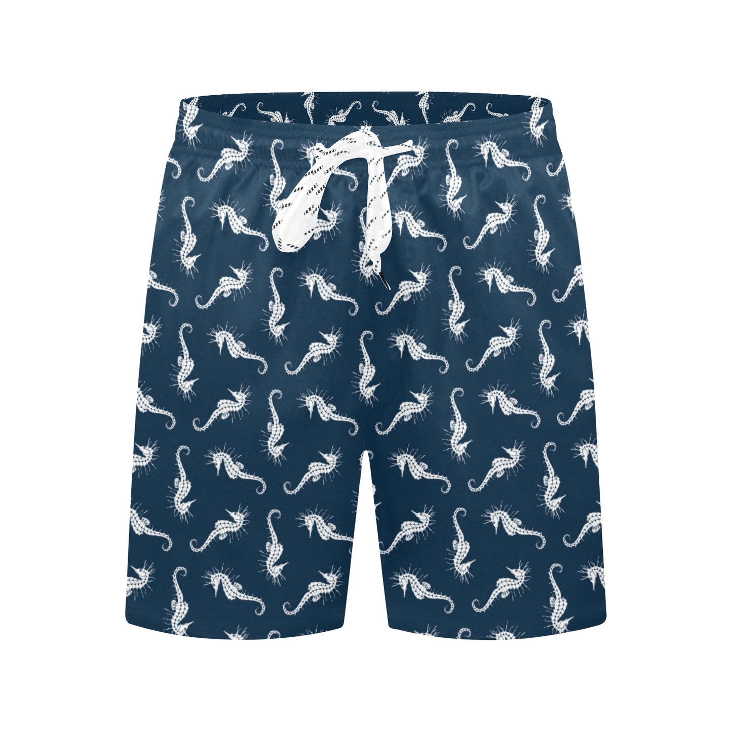 SeaHorse Print Design LKS402 Men's Swim Trunks Beach Shorts