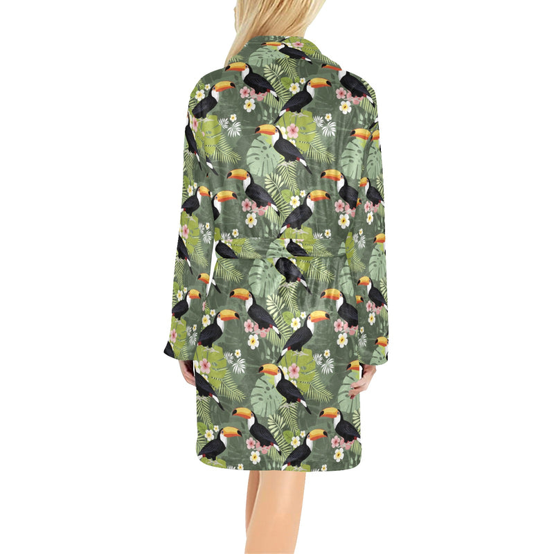 Toucan Print Design LKS304 Women's Fleece Robe