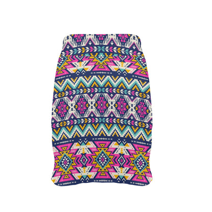 Aztec Pink Geometric Print Pattern 17" Golf & Pickleball Skort with Pockets