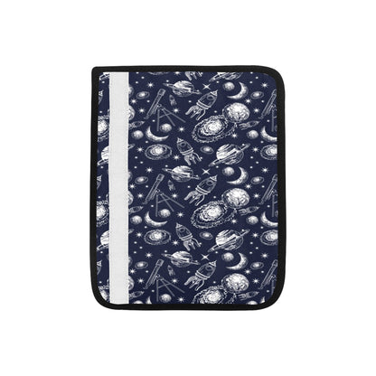 Space Rocket Print Design LKS301 Car Seat Belt Cover