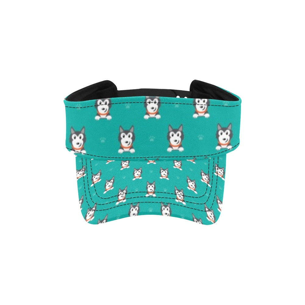 Siberian Huskies Print Design LKS304 Unisex Sun Visor