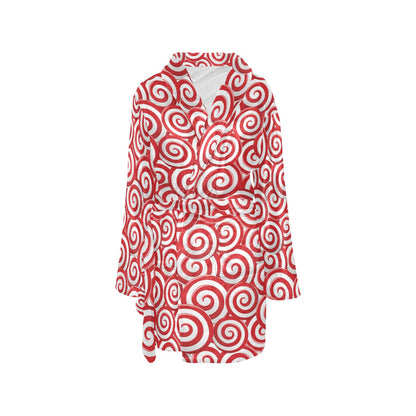 Candy Pattern Print Design 03 Women's Fleece Robe