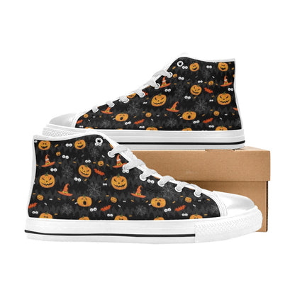 Halloween Print Design LKS405 Men's High Top Canvas Shoes