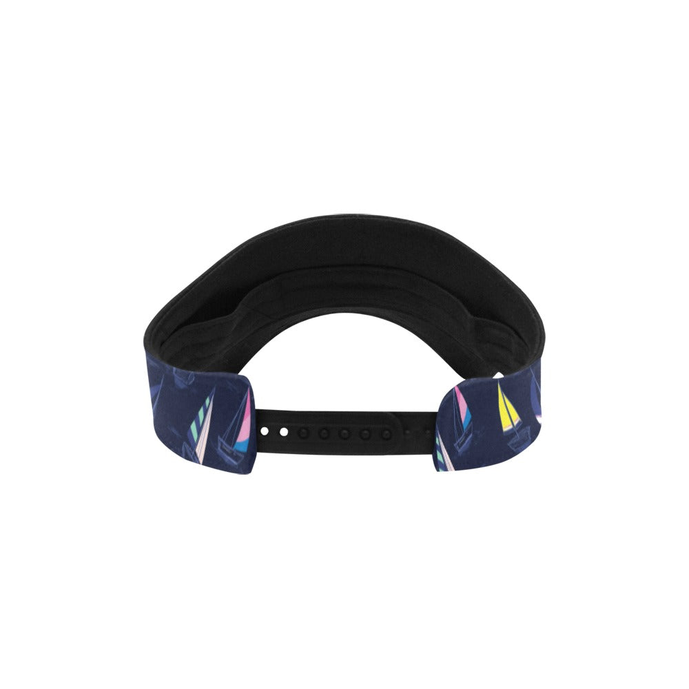 Sailboat Print Design LKS305 Unisex Sun Visor
