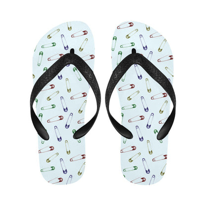 Safety Pin Print Design LKS303 Flip Flops