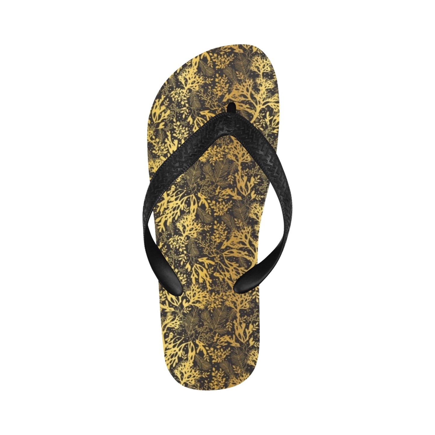 Seaweed Print Design LKS303 Flip Flops