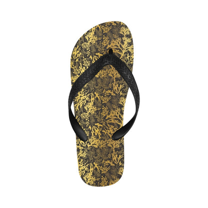 Seaweed Print Design LKS303 Flip Flops