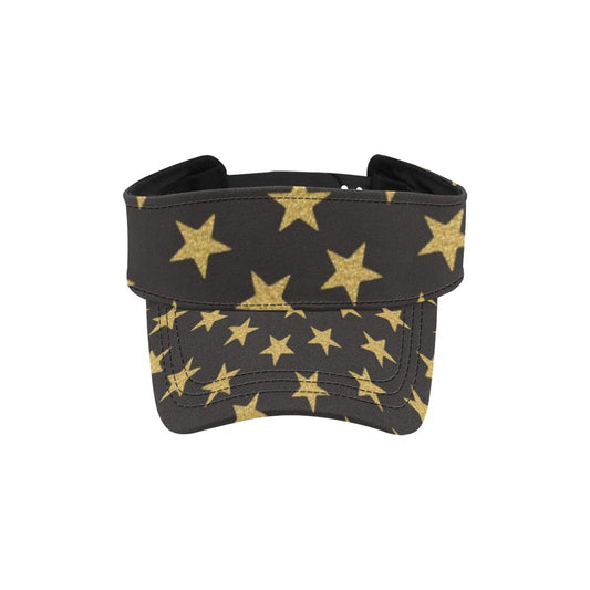 Star Gold Print Design LKS302 Unisex Sun Visor