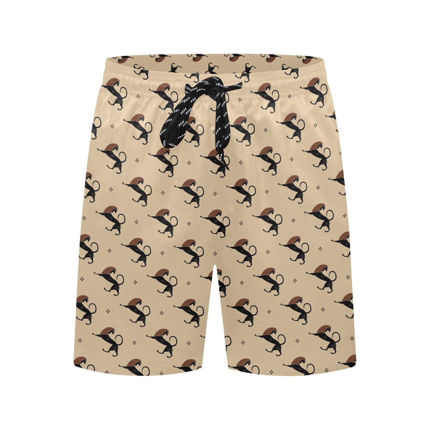 Ancient Greek Print Design LKS3011 Men's Swim Trunks Beach Shorts
