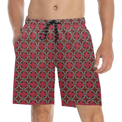 Vikings Print Design LKS301 Men's Swim Trunks Beach Shorts