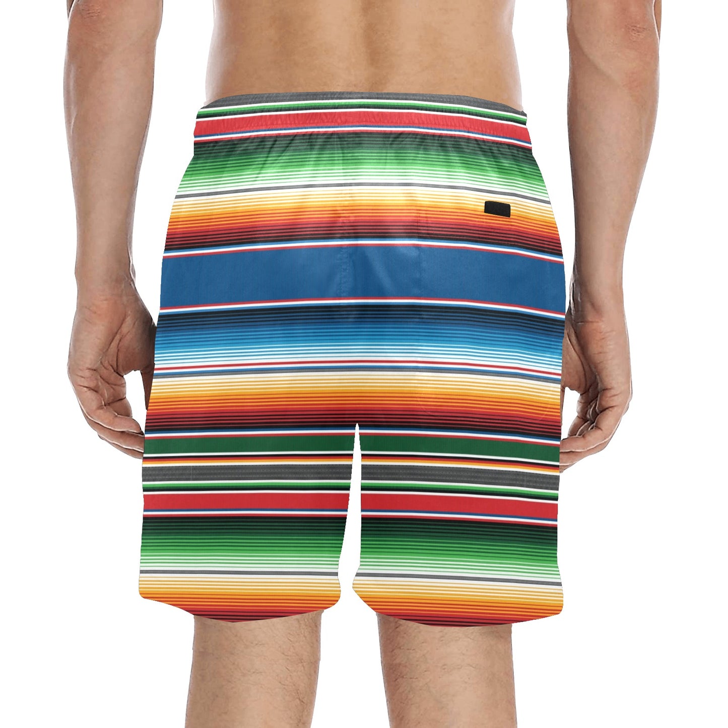 Serape Print Design LKS303 Men's Swim Trunks Beach Shorts