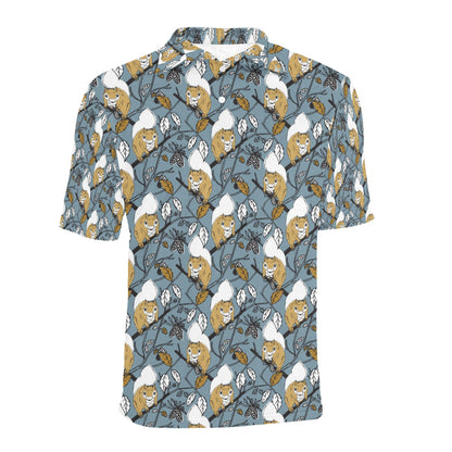 Squirrel Print Design LKS305 Men Polo Shirt